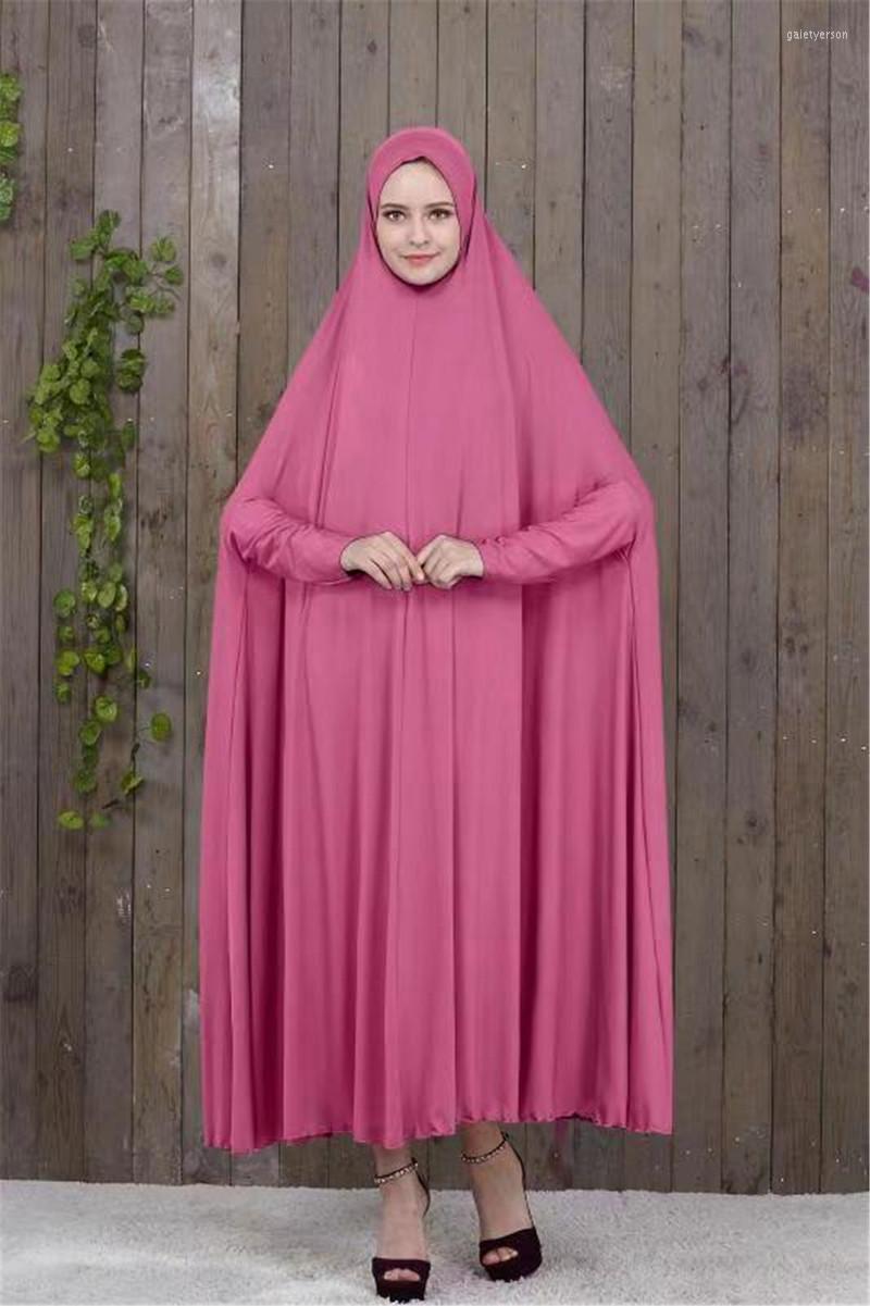 

Ethnic Clothing Ramadan Muslim Prayer Garment Hijab Dress Women Thobe Eid Mubarak Hooded Middle East Dubai Turkey Jurken Abaya Islamic Robe