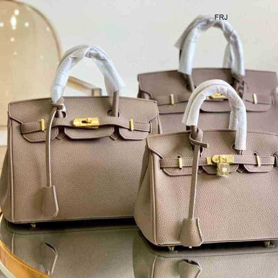 

Designer Bags Birkin Handbags Herms Luxurys Thirty Same Style Cowhide Temperament Goddess Large Capacity Handbag Messenger Have Logo frj, Red