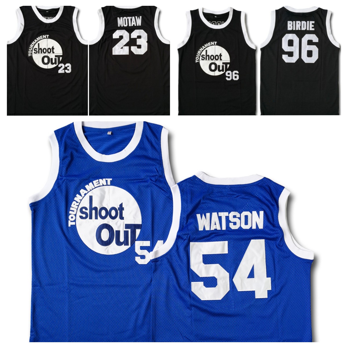 

Custom Moive Cosplay Tournament Shoot Out 23 Motaw Wood Jersey 54 Kyle Watson Duane 96 Birdie Tupac Basketball Embroidered Shirtany size name number team S-5XL, 02