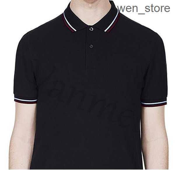 

2023 16color Men Classic Perry Polo Shirts Cotton Leaf Embroidery High Quality Summer Casual Polos Striped Collar London Fred Tees Tops 10 3HEH, No.11