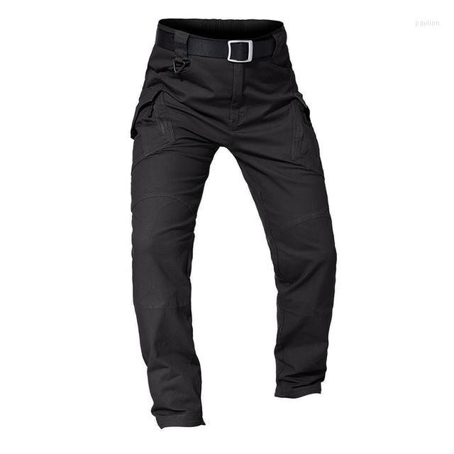 

Men's Shorts Multi Pocket Tactical Pants Men Street Style Stretch Slim Cargo
