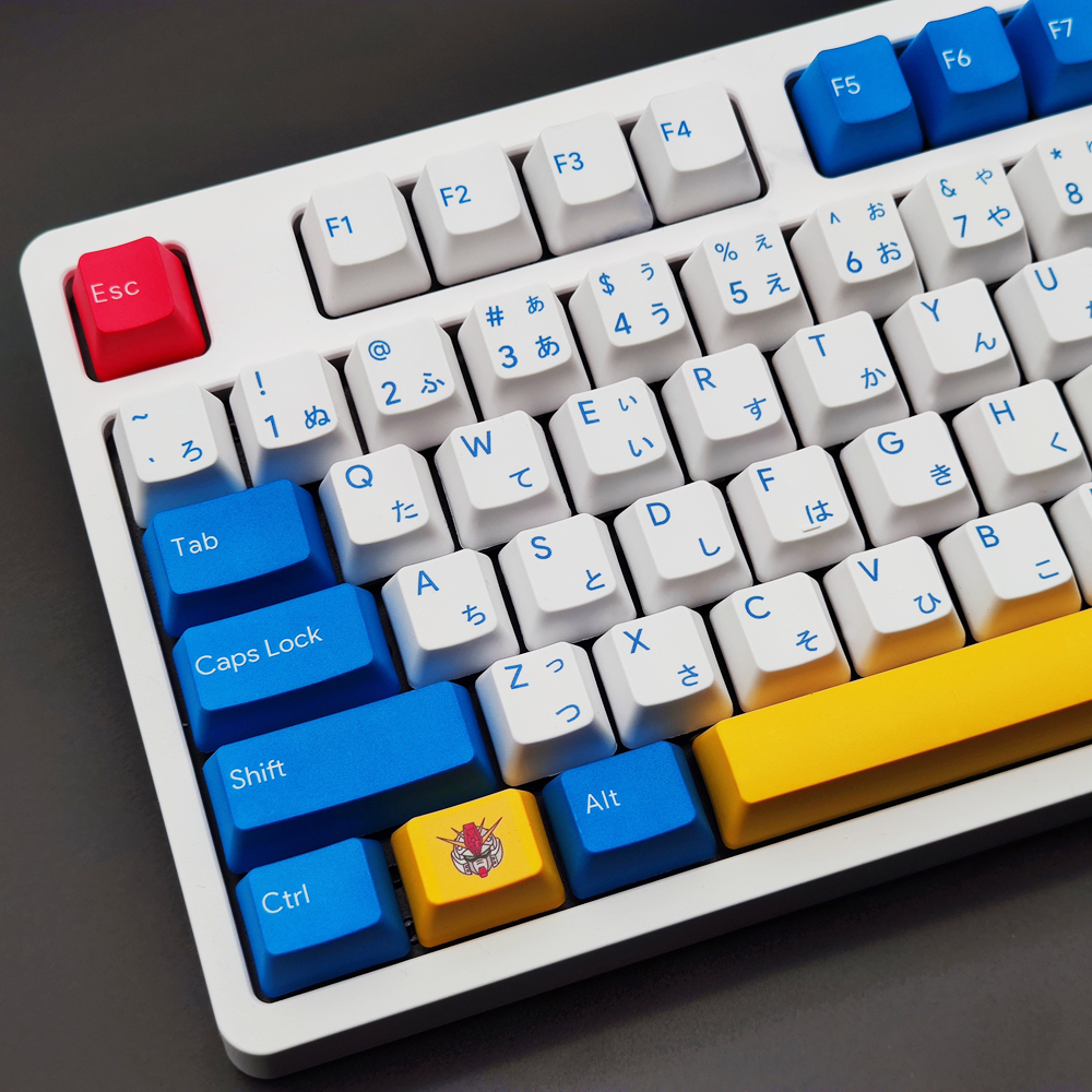 Japan Anime 117 Keys OEM Profile PBT Keycap Japanese English Custom Personality Keycaps For Mechanical Keyboard 61/64/68/75/84-image-850521036