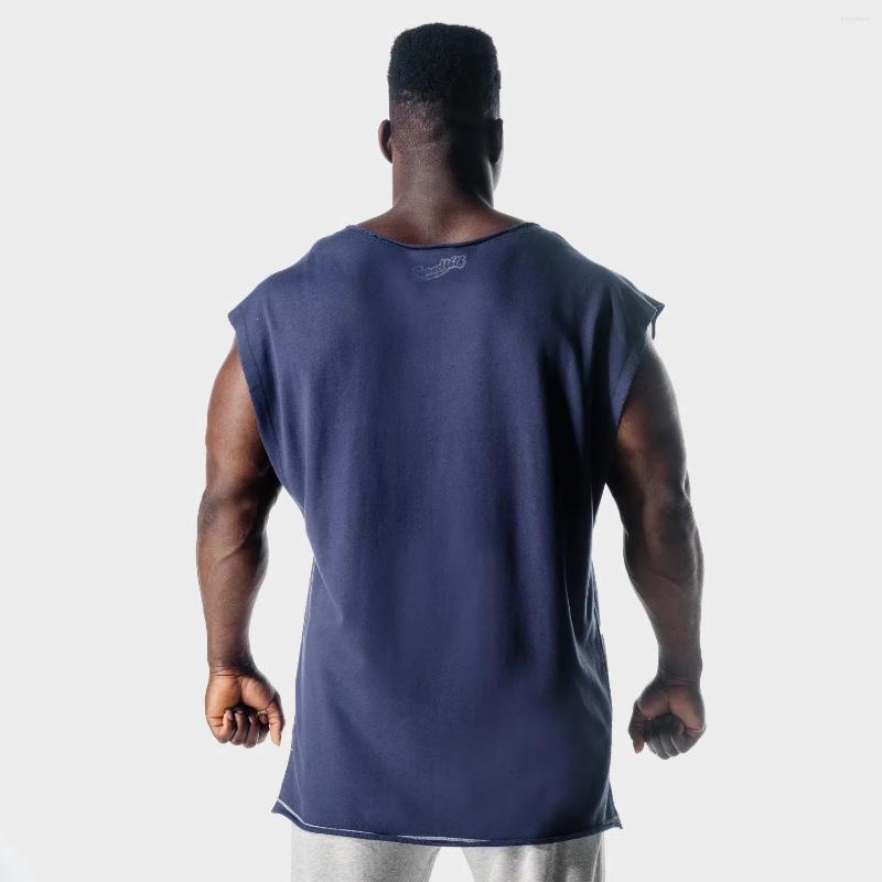 

Men's Tank Tops 2023 Men Summer Style Loose Bodybuilding Gym Fitness Muscle Sleeveless Vest Male Casual Fashion Printed Under, Black