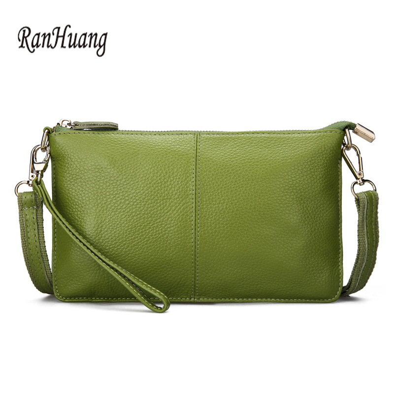 

Evening Bags RanHuang Women Genuine Leather Day Clutches Candy Color Shoulder Bags Women's Fashion Crossbody Bags Small Clutch Bags 230316, Wine red