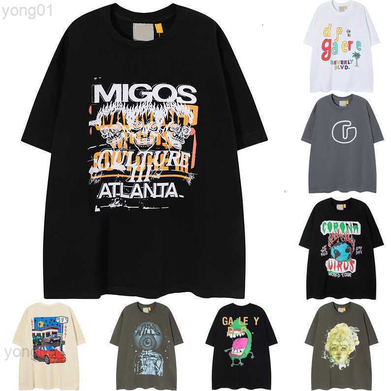 

2023 Mens T-shirts Tees Galleryse Depts t Shirts Women Designer Galleryes Cottons Tops Man s Shirt Luxurys Clothing Street, 17