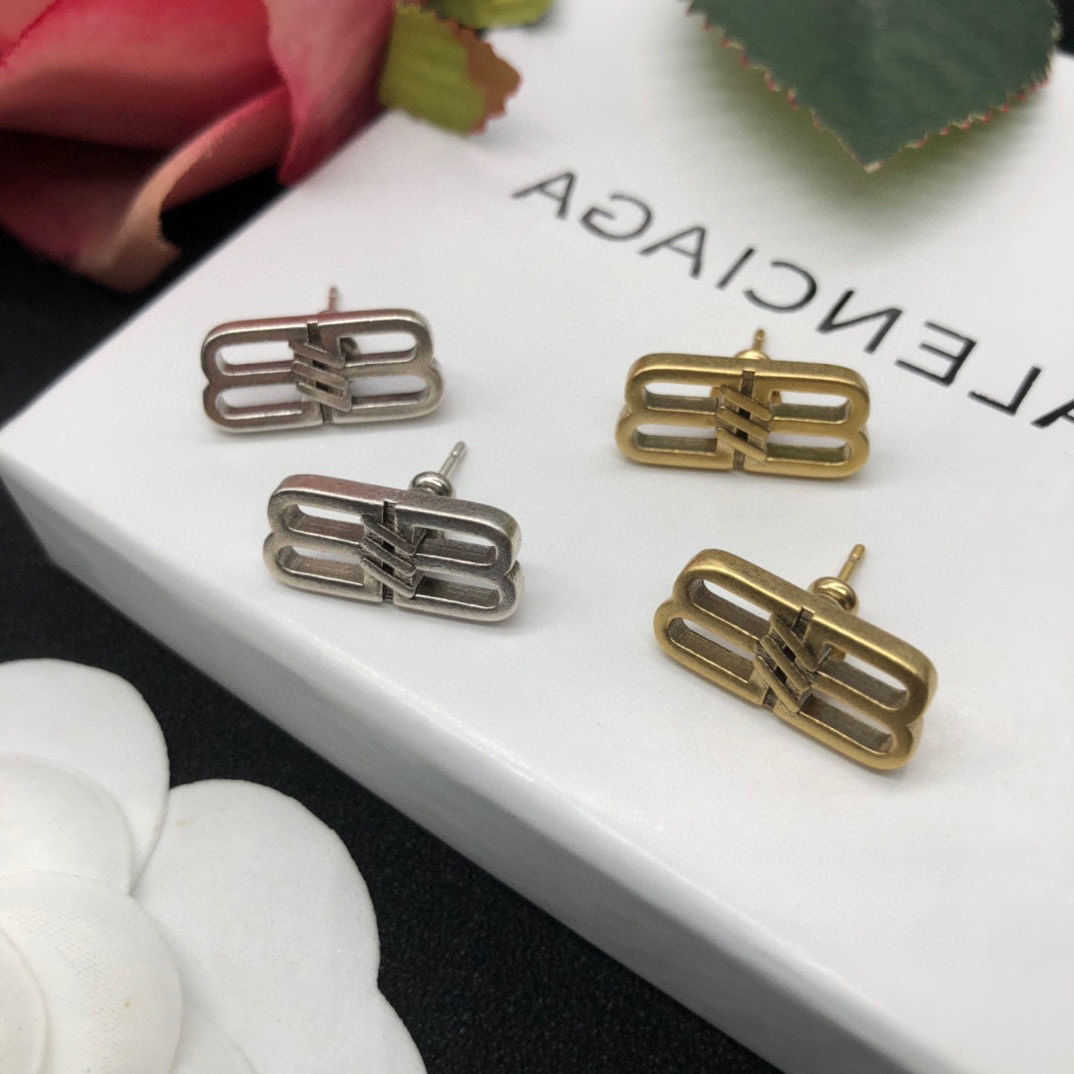 

Designer Jewelry b Earrings Paris double small earrings wide