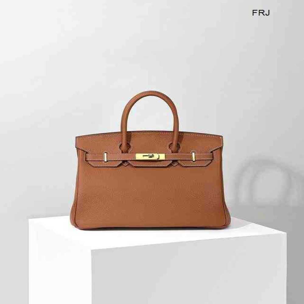 

Designer Handbags Birkin bags Fashion High Capacity for Womens Hand Held Litchi Grain Head Leather Bridal Cross Bag Have Logo frj C4KI, Mini size 20cm