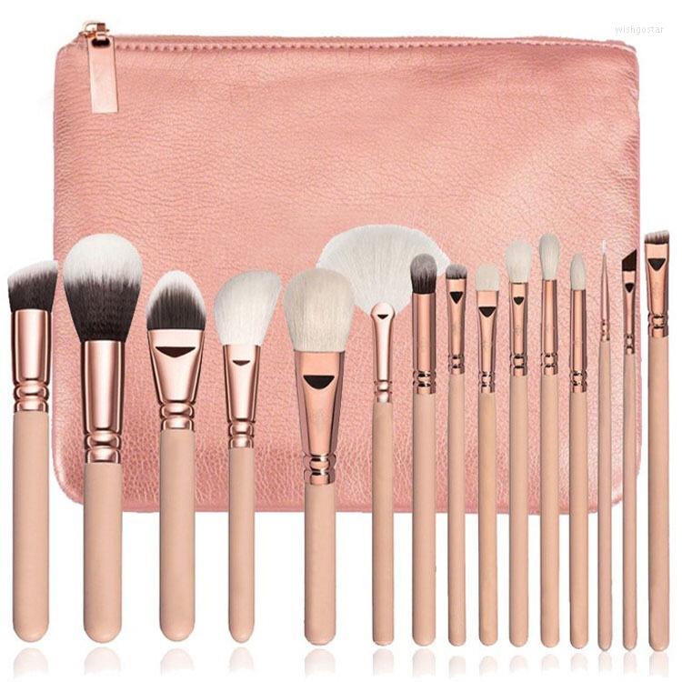 

Makeup Brushes 15pcs/set Kit Beauty Make Up Brush Set Concealer Cosmetic Pincel Blush Foundation Eyeshadow Tool
