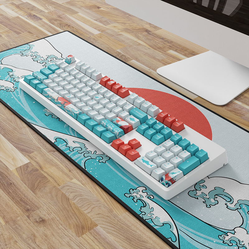 Ukiyo-e OEM Profile DYE-SUB PBT Keycap English Custom Personality Keycaps For Mechanical Keyboard 61/64/68/75/84/87/96/980/10-image-850516966