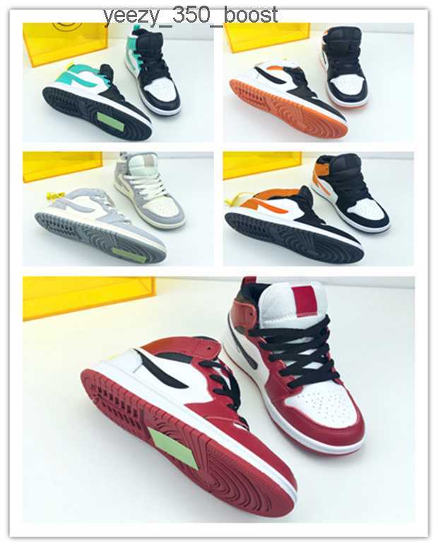 

2021 kids Retro Boys and girls Jumpman 1 1s High Basketball Shoes Dark Mocha UNC University Blue Fearless Obsidian Mens Womens Outdoor Sport Z653, Colou 4