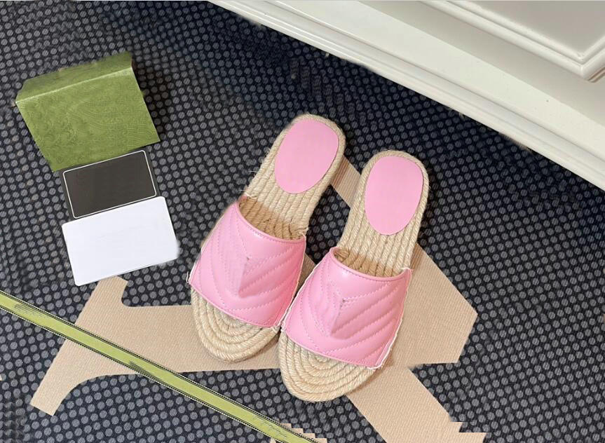 

leather Beach slippers Classic Flat heel Summer Lazy Designer fashion designer Cartoon Big Head flops lady Slides women shoes Hotel Bath Ladies sexy Sandals, Brown