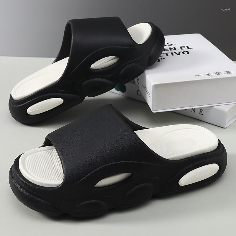 

Slippers Men Thick Platform Cloud Summer Beach EVA Soft Sole Slide Sandals Casula Ladies Indoor Bathroom Anti-Slip Shoes