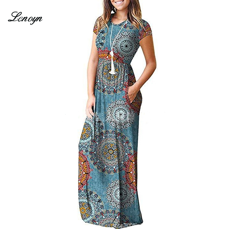 

Casual Dresses Women Dresses Summer Elegant Sexy Print Boho Beach Maxi Dress Wrap Sundress Robe Pocket Short Sleeve Casual Floor-length Dresses 230316, Annual ring red