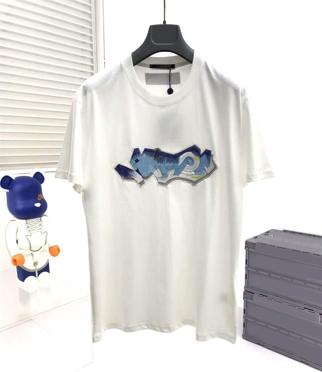 

Fashion Designer Mens T Shirt Womens Letter Print Short Sleeve Round Neck Cotton Tees Polo