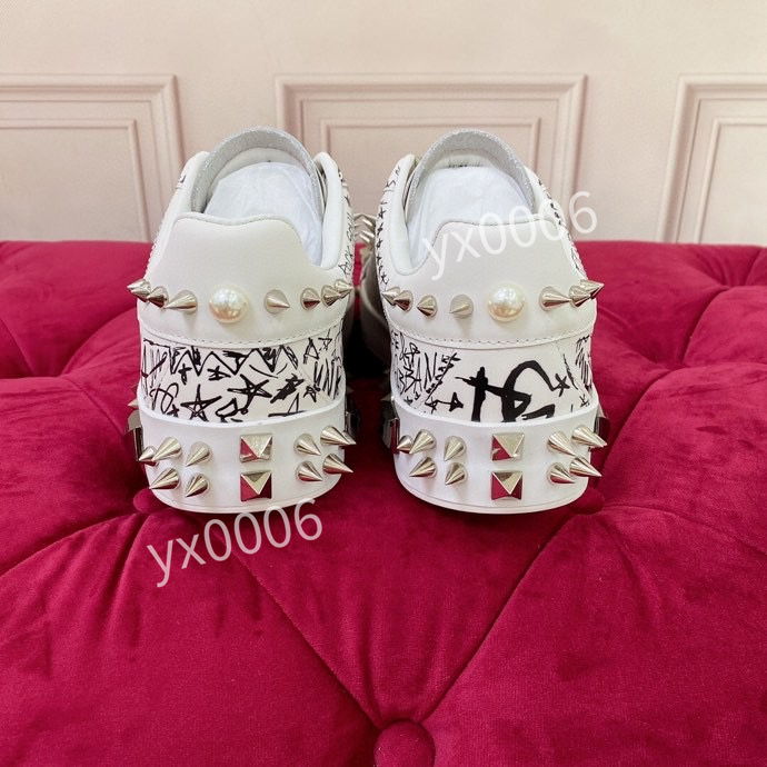 

Women Outdoor Reflective Sneakers White Breathable Flat Walking Trainers Lace-Up Casual Sneaker, 06