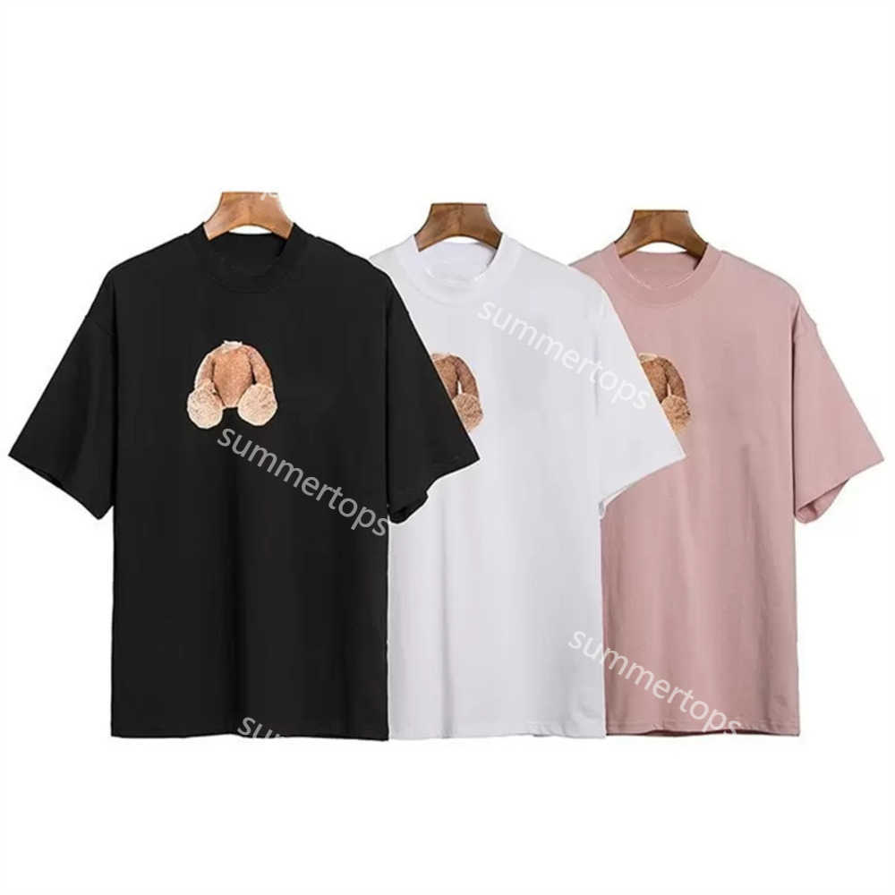

Men' T-Shirts Palm Designer Angles Broken Teddy Bear Tshirts Cotton Shirts For Men Short Sleeve Tee Luxury Mens Shirts T1606