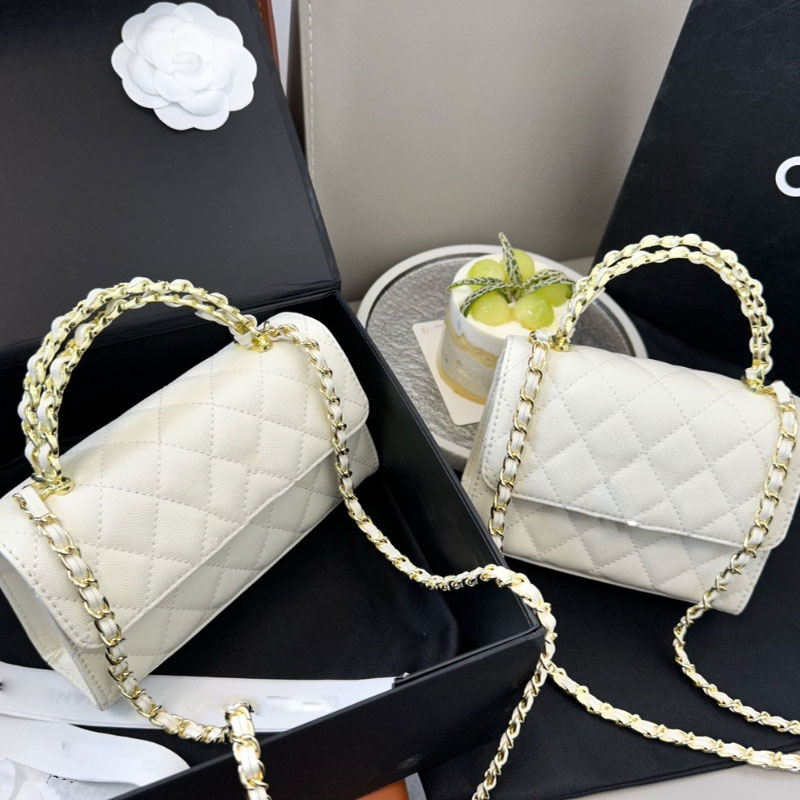 

Designer Women's Bag Tote Crossbody Bag Handle Bag Mini fashion women's style leather Chain makeup bag purse Shipping fast, Black