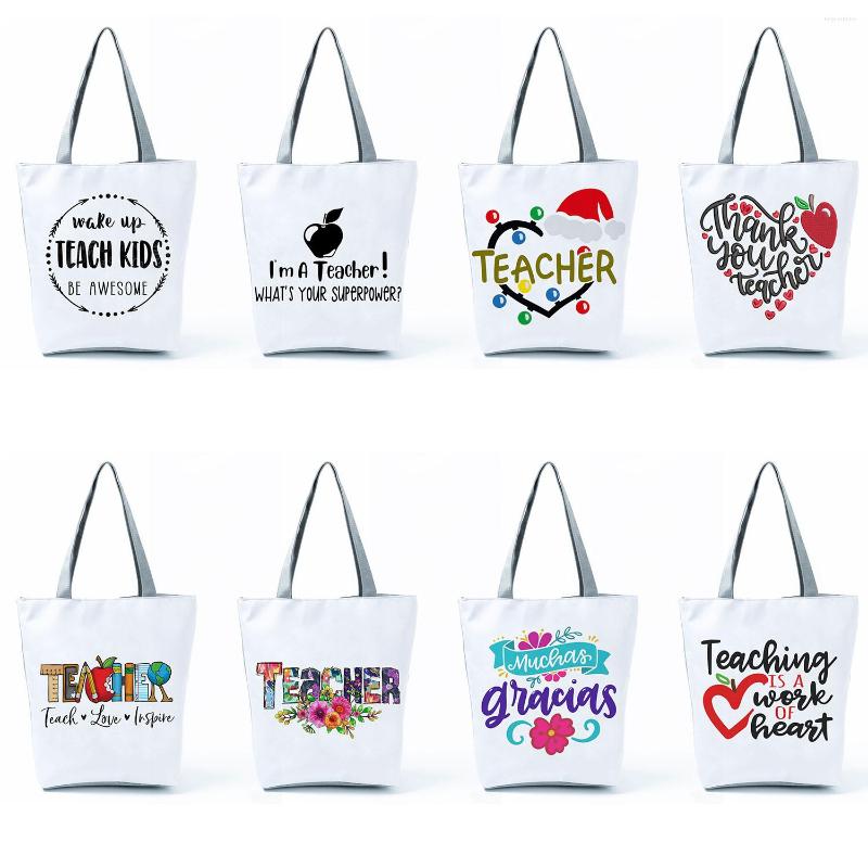 

Evening Bags School Teacher Gift Tote Bag For Women Shopper Eco Friendly Women's Shoulder Large Capacity Outdoor Foldable Portable, Hl5438 gift bag