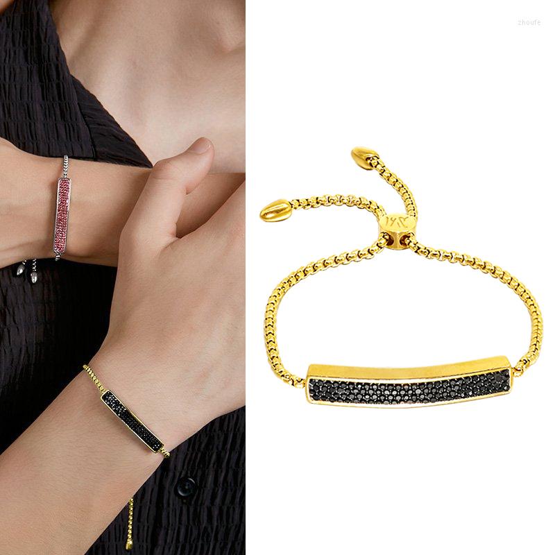

Bangle 2023 Fashion Steel Cubic Zircon Opening Cuff Adjustable African Jewelry Dubai For Women Girls Wives Moms