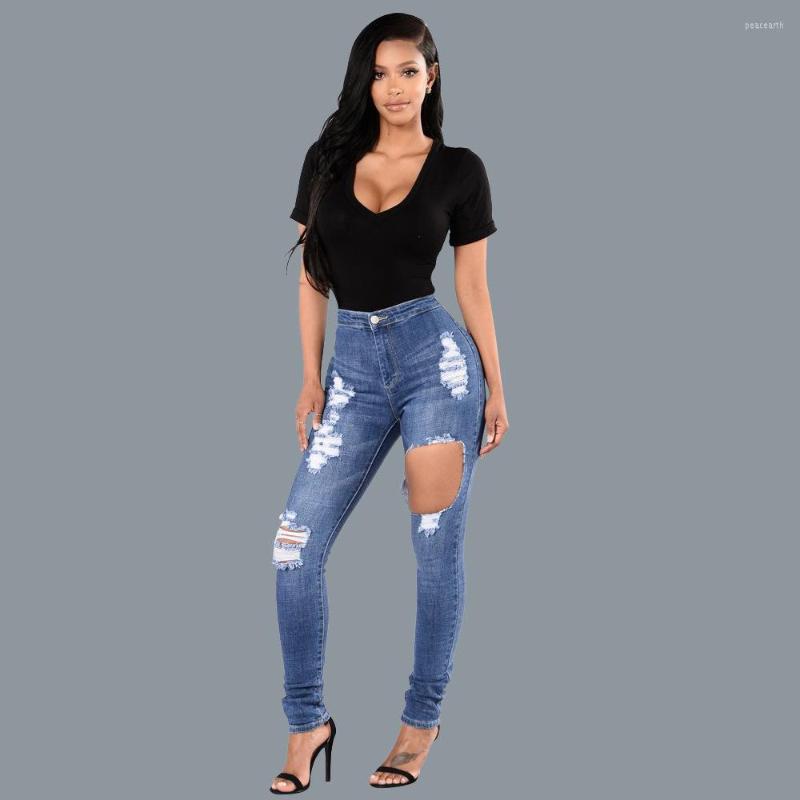 

Women' Jeans SZ.WENSIDI 25Quality Woman Style Large Size Ladies Fashion Casual Long Pants Girls Women Ripped Drop Ship, Picture shown