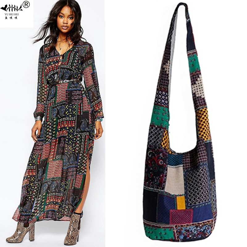 

Evening Bags Vintage Hippy Hippie Bohemian Bag Women Shoulder Crossbody Bags Cotton Womens Handbags Books School Travel Bucket Bag 230316, Beige