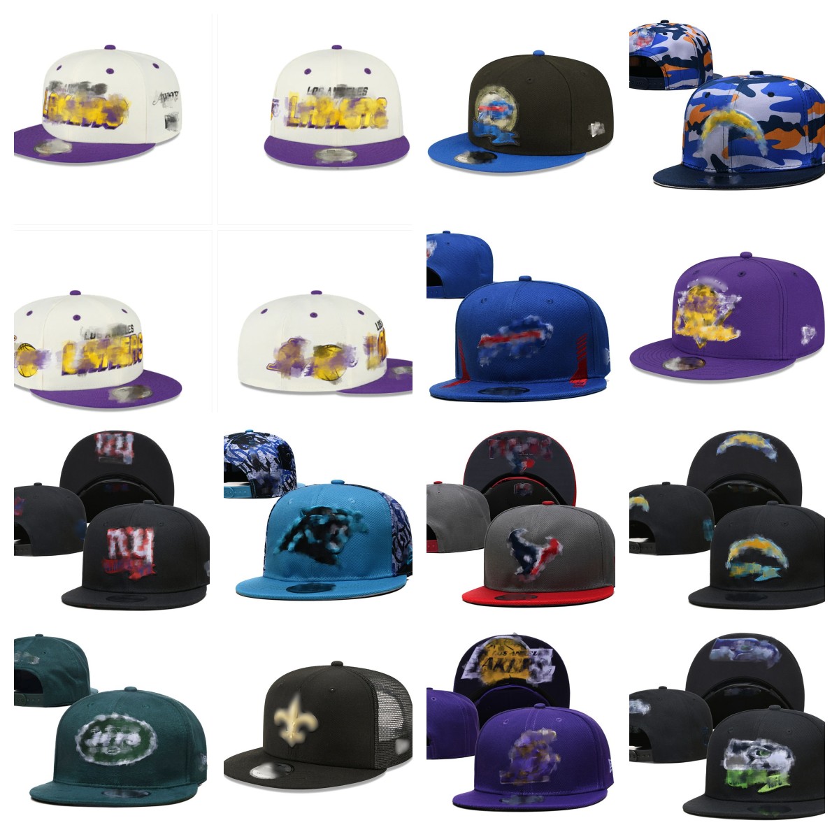 

Designer hats All Teams Logo Snapbacks hats man woman Cotton Embroidery Football Baskball Closed Mesh flex Beanies Fisherman Hat Hip Hop Sport hockey Snapback cap, #2