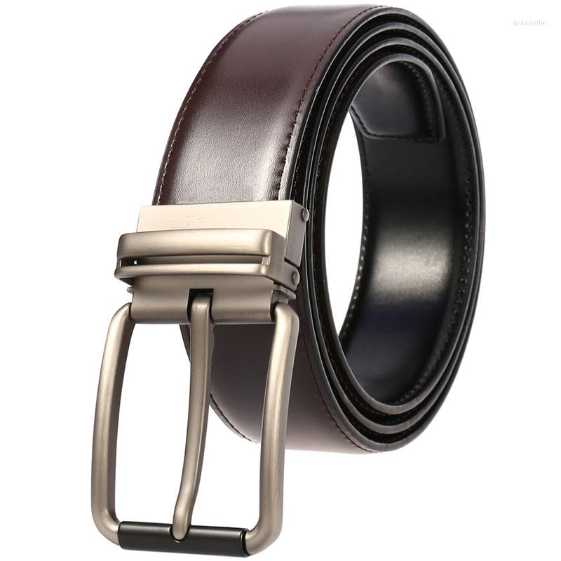 

Belts Men's Belt Black Coffee Strap Leather Luxury Designer Pin Buckle Waist Jeans Cinturon Cowboy Hombre Ceinture Homme