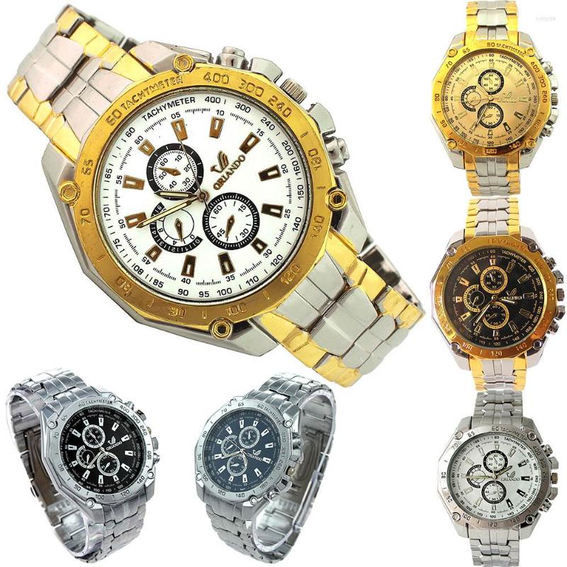 

Wristwatches 6PCS/Lot Wholesales Price Mixed Bulk Men Fashion Watches Stainless Steel Quartz Alloy Band Business Luxury SN55, Picture shown