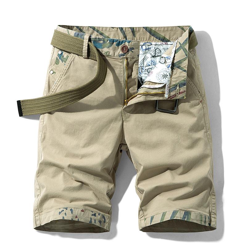 

Men's Shorts 2023 Summner Men Cargo Fashion Multi-Pocket Casual Cotton Loose Clothing Jogger, Orange