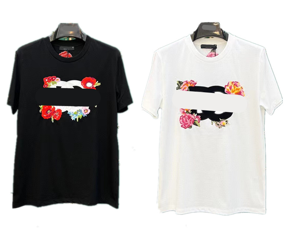 

High-end men's T-shirt Summer Short sleeve designer men's T-shirt Women's Premium Polo Letter high-quality cotton top Women's Size s-4XL004, White