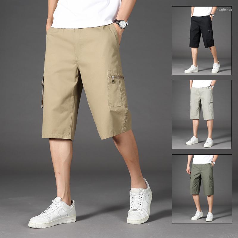 

Men's Shorts 2023 Summer Cotton Cargo Mens Fashion Plus Szie Casual Short Army Cool Tactical Pants Loose Work Men, Black
