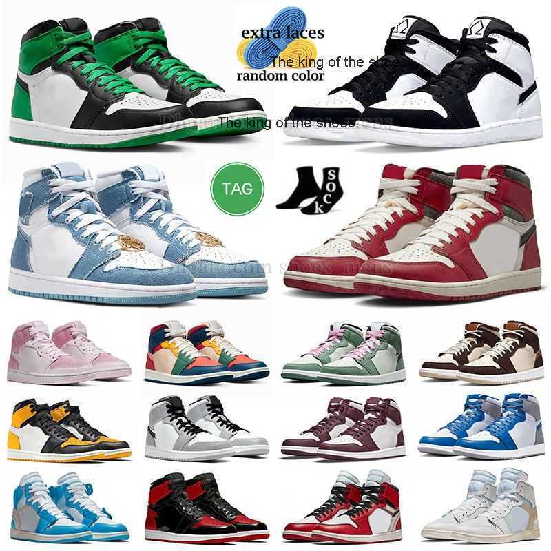 

2023 OG2023 OG Air Jordens 1 High OG 1s Basketball Shoes Mens Womens Jumpman J 1 Retro Lucky Green Starfish Chicago Lost and Found Diamond Mid Laney Blue, H28 36-47 offfwhite white