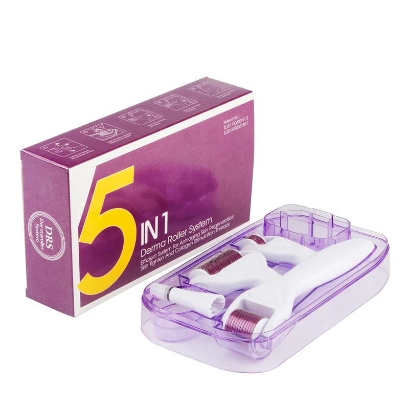 

Beauty Items 5 in 1 Kits Derma Roller System Mesoroller For Face Eye Body Skincare Hair Scalp Treatments