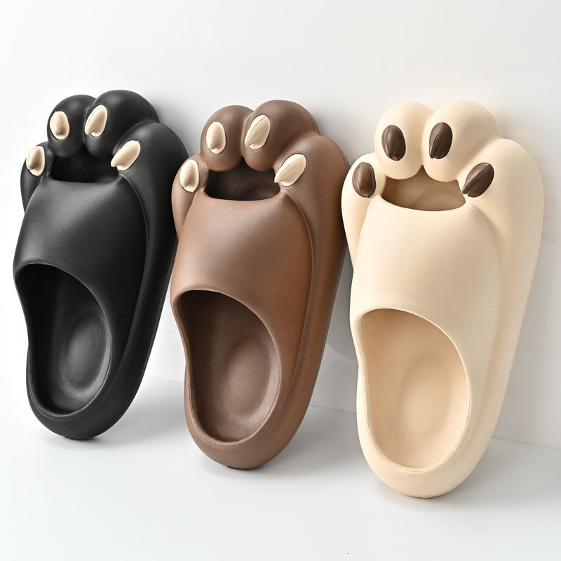 

Slippers Fun Tiger Claw Foot Protection Novelty Slippers Women Summer Platform Antislip Slides Sandals Bathroom Couple Shoes 230316, Pink