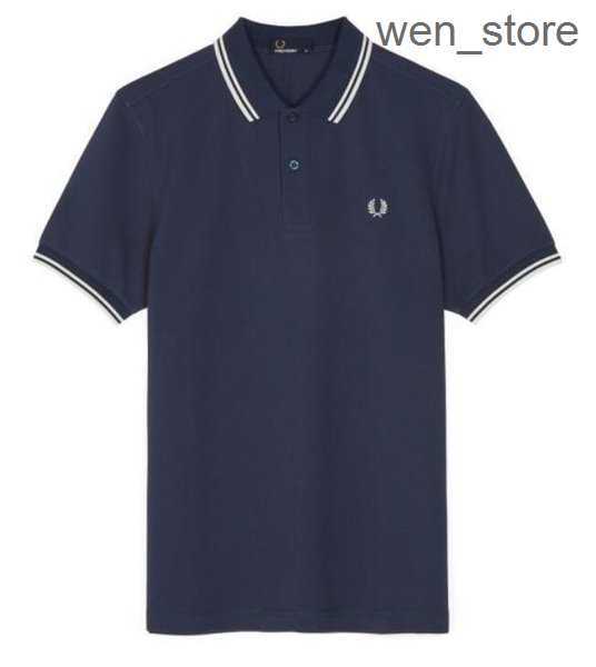 

2023 Hot High Quality Fred Perry Classic Polo Shirt English Cotton Short Sleeve 2022 Designer Brand Summer Tennis Men's T-shirt 12 Colors 2 KFQI