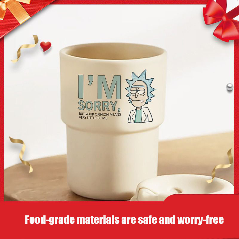 

Rick and Morty Mugs your comments about my coffee casual cup portable water cup boys and girls creative cartoon, White