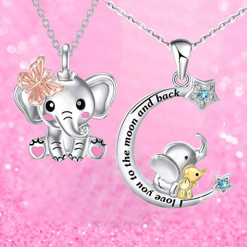 

Pendant Necklaces Personality Exquisite Fashion Ladies Jewelry Romantic Accessories Holiday Gift Combination Elephant Necklace