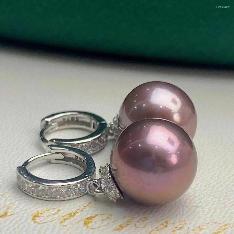 

Dangle Earrings Classic10-11mm South Sea Lavender Pearl Earring 925