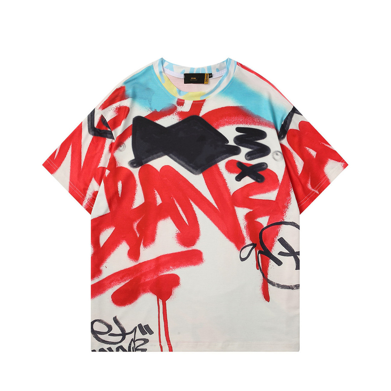 

2023 letter print designer Mens T-Shirts tops Fashion luxury Brand cotton Men and Women's Round Neck tee tshirt Short Sleeve, 11