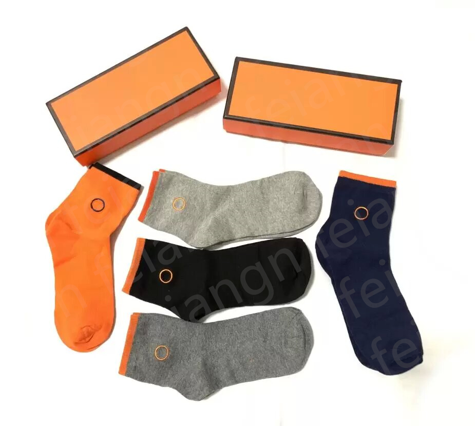 

Designer Brand Socks Men Women Socks 5 pair Cotton Man Woman Socks Sports Mesh Letter HER Printed Design Socks for Mens, As picture