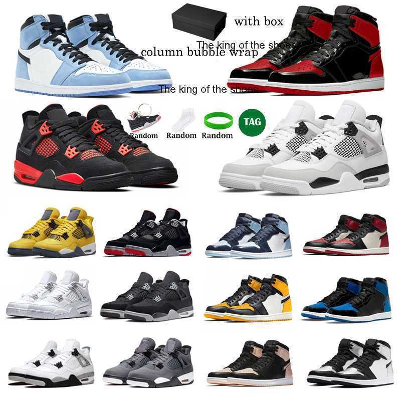 

2023 OG2023 OG With Box 1s 4s Men Women Basketball Shoes Jumpman 4 Bred Patent University Blue Sail Military Black Red Thunder White Oreo Mens Trainers, Sku#22