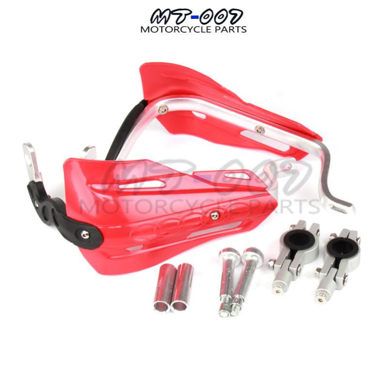 

All Terrain Wheels Parts Red Falling Protection Handlebar Handguards Hand Guards Fit 7/8" 22mm Bar Or 1-1/8 28mm Fat Motorcycle