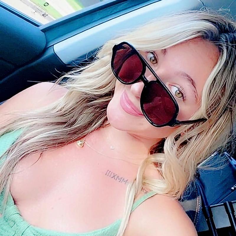 

Sunglasses HKNA Oversized Women/men 2023 Designer Eyewear For Vintage Mujer