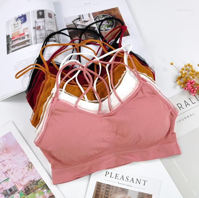 

Bras Backless Soft Bralette Seamless For Women Wireless Push Up Bra Comfortable Underwear Sexy Lingerie, Black