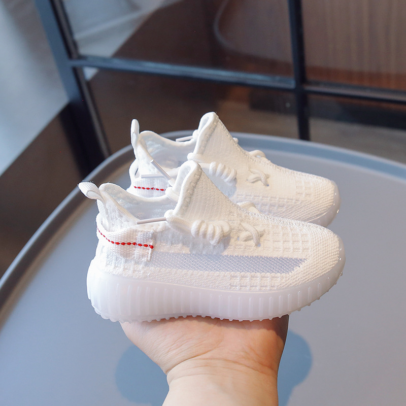 

Lightweight Breathable Boys Shoes Spring Autumn Children Sneakers Mesh Kids Girls Sneaker Shoes Size 21-32, Black