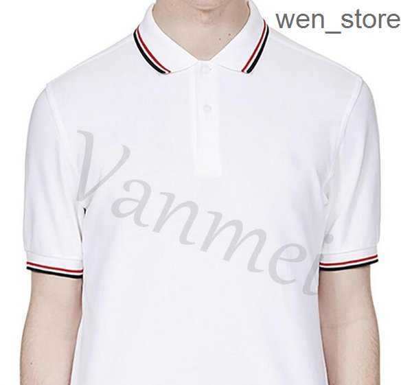

2023 16color Men Classic Perry Polo Shirts Cotton Leaf Embroidery High Quality Summer Casual Polos Striped Collar London Fred Tees Tops 4 6ETI, No.16