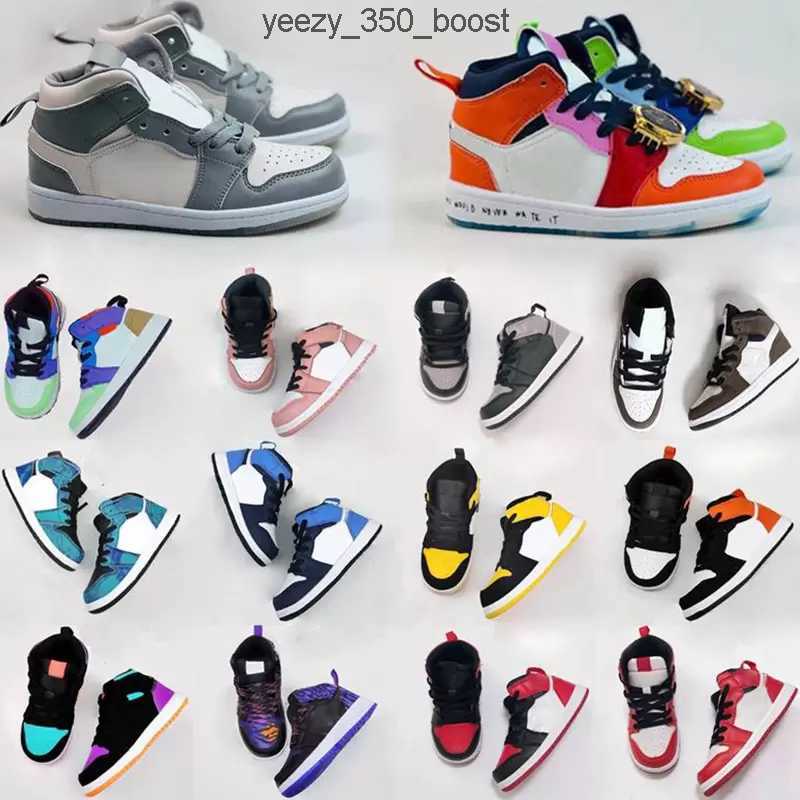 

Toddler Designer Infants Jumpman 1s Kids Basketball Shoes Game Royal Scotts Obsidian Chicago Bred Sneakers Mid Multi-Color Tie-Dye Kids 324O, 10