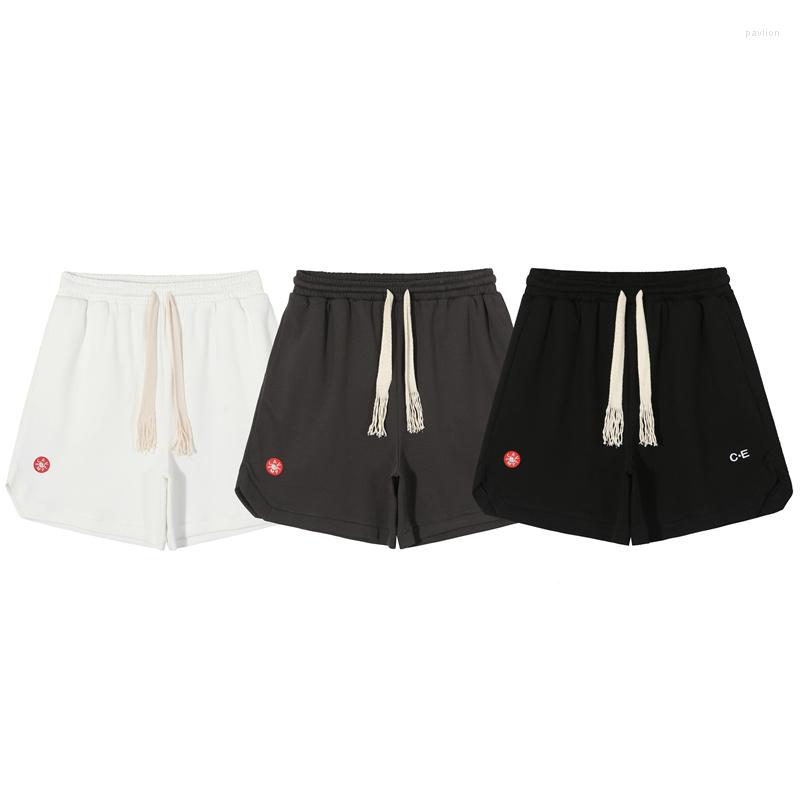 

Men' Shorts EMPT CAV CAVEMPT CE Japanese Style Embroidery Casual Cropped Men' And Women' Sports Beach Pants, Gray