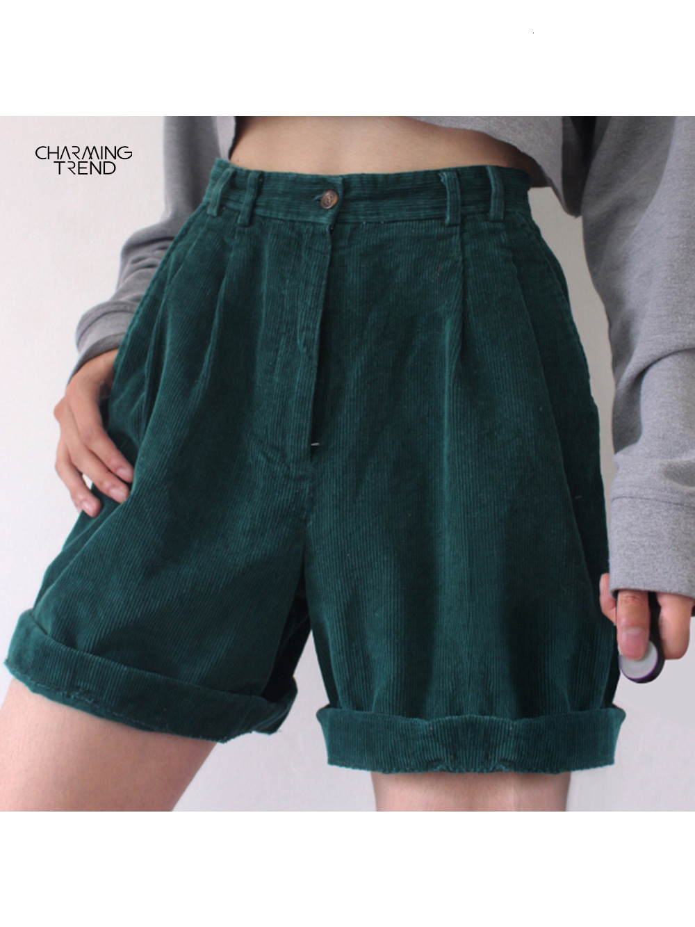 

Women's Shorts Vintage Shorts Boyfriend Style Women Shorts Summer Casual Solid Women Shorts Streetwear High Waist Female Ladies Shorts 230316, Beige