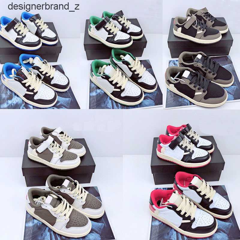 

Jumpman 1 Kids Low Basketball Shoes Boy Girl Shoes Obsidian Chicago Bred Dark Mocha outdoors Sneakers Multi-Color Size 24-35 SB77